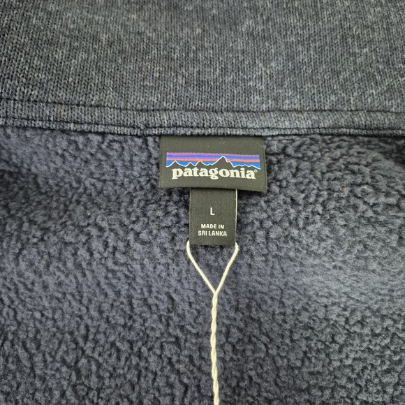 Patagonia Better Sweater Womens Large Blue Zippered Chore Jacket 26115 NEW - Picture 3 of 9